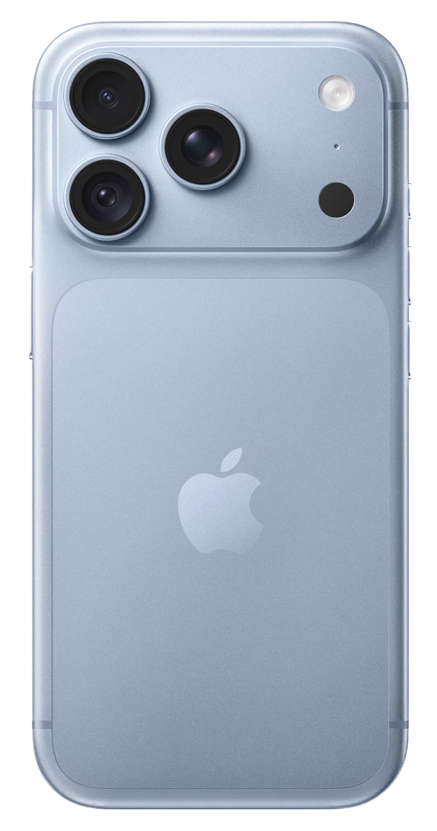 iPhone 18 Pro, finition bleue, vu de dos